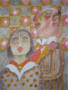 Portrait Sitters - 18.00 x 24.00 inches - Oil on Canvas Panel