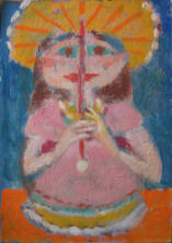 Parasol - 5.00 x 7.00 inches - Oil on Board