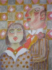Portrait Sitters - 18.00 x 24.00 inches - Oil on Canvas Panel