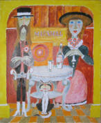 Wild Bill and Friends - 20.00 x 24.00 inches - Oil on Canvas Panel