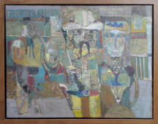 Frontier Saloon - 42.50 x 32.50 inches - Oil on Canvas