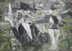 Preacher and Sinner - 14.00 x 10.00 inches - Oil on Board