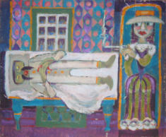 Frankie and Johnny - 20.00 x 24.00 inches - Oil on Canvas Panel