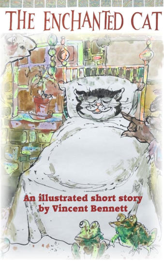The Enchanted Cat - Cover Illustration