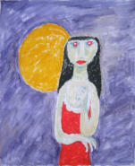 Vampire - 18.00 x 22.00 inches - Oil on Canvas Panel