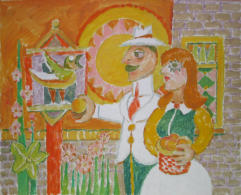 The Gilded Cage - 20.00 x 16.00 inches - Oil on Canvas Panel