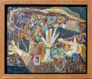 The Conspirators - 27.00 x 23.00 inches - Oil on Board