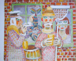 Lobster Catcher - 28.00 x 22.00 inches - Oil on Canvas Panel