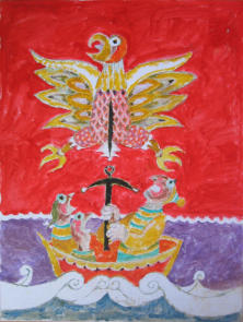 Shooting the Albatross - 18.00 x 24.00 inches - Oil on Canvas Panel