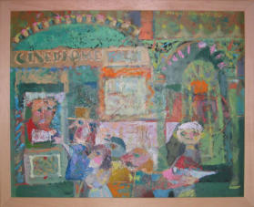 Box Office - 21.25 x 17.25 inches - Oil on Canvas Panel