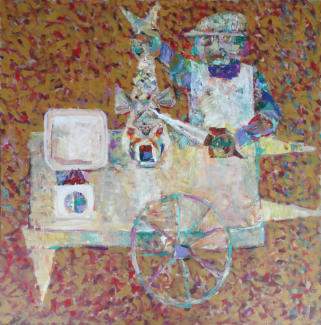 Here's a fine one - 36.00 x 36.00 inches - Oil on Board