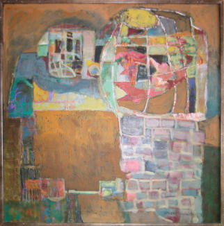 Lobster Pots - 30.75 x 30.75 inches - Oil on Canvas