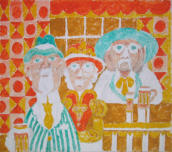 Drowning Sorrows - 22.00 x 18.00 inches - Oil on Canvas Panel