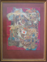Card Players - 19.75 x 26.00 inches - Oil on Board