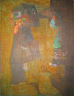 Ancient Men - 27.50 x 36.00 inches - Oil on Board