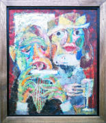 Roll Your Own - 21.25 x 25.00 inches - Oil on Board