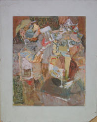 I raise my glass - 12.00 x 15.00 inches - Tempura on Board