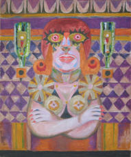 Transvestite - 20.00 x 24.00 inches - Oil on Canvas Panel