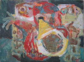 Loud Hailer - 8.00 x 6.00 inches - Oil on Board