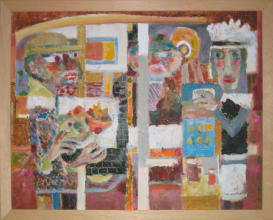 Lily at Mutley Goodbody's - 21.25 x 17.25 inches - Oil on Canvas Panel