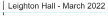 Leighton Hall - March 2022