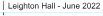 Leighton Hall - June 2022