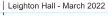 Leighton Hall - March 2022
