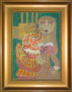Punch and Judy - 14.00 x 17.50 inches - Oil on Board