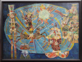 Circus - 52.00 x 40.00 inches - Oil on Board