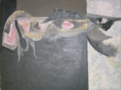 Monochrome Abstract - 16.00 x 12.00 inches - Oil on Board