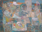 Café - 16.00 x 12.00 inches - Oil on Board