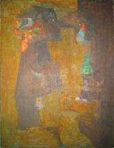 Ancient Men - 27.50 x 36.00 inches - Oil on Board
