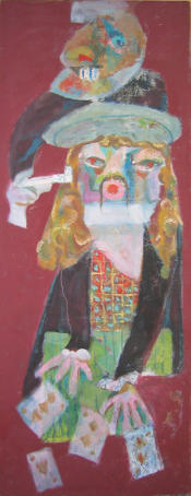 The Game's Up - 15.50 x 40.00 inches - Oil on Board