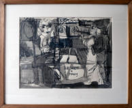 4 Shots a Penny - 25.00 x 20.50 inches - Ink on Paper