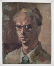 Self Portrait c1940 - 12.00 x 18.00 inches (approx.) - Oil on Board
